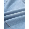 image:imageSidefeel Womens Jean Skirt High Waisted Stretch Casual Trendy Front Seam Mini Denim Skirt with PocketsSky Blue