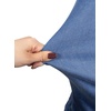 image:imageSidefeel Womens Summer Denim Dresses 2026 Loose Sleeveless Sleeve Ruffled Edge Jean SundressesLight Blue