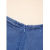 image:imageSidefeel Womens Summer Denim Dresses 2026 Loose Sleeveless Sleeve Ruffled Edge Jean SundressesLight Blue