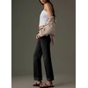 image:imageSidefeel Womens Wide Leg Cuffed Jeans High Waisted Baggy Stretchy Denim Pants with PocketsBlack