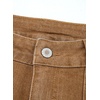 image:imageSidefeel Womens Wide Leg Cuffed Jeans High Waisted Baggy Stretchy Denim Pants with PocketsBrown