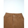 image:imageSidefeel Womens Wide Leg Cuffed Jeans High Waisted Baggy Stretchy Denim Pants with PocketsBrown