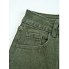 image:imageSidefeel Womens Wide Leg Cuffed Jeans High Waisted Baggy Stretchy Denim Pants with PocketsGreen