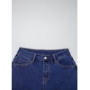image:imageSidefeel Womens Wide Leg Embroidered Jeans High Waisted Stretchy Straight Leg Loose Fit Ankle Denim PantsBluing