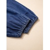image:imageSidefeel Womens Wide Leg Jeans High Waisted Drawstring Baggy Stretchy Trendy Harem Loose Ankle Denim PantsDark Blue