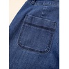 image:imageSidefeel Womens Wide Leg Jeans High Waisted Drawstring Baggy Stretchy Trendy Harem Loose Ankle Denim PantsDark Blue