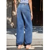 image:imageSidefeel Womens Wide Leg Jeans High Waisted Drawstring Baggy Stretchy Trendy Harem Loose Ankle Denim PantsLight Blue