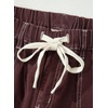 image:imageSidefeel Womens Wide Leg Jeans High Waisted Elastic Stretchy Straight Leg Trendy Drawstring Baggy Pull On Denim PantsCoffee