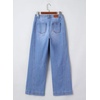 image:imageSidefeel Womens Wide Leg Jeans High Waisted Stretchy Baggy Side Seam Denim Pants with Slanted PocketsLight Blue