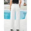 image:imageSidefeel Womens Wide Leg Jeans High Waisted Stretchy Baggy Side Seam Denim Pants with Slanted PocketsWhite