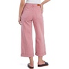image:imageSidefeel Womens Wide Leg Jeans High Waisted Stretchy Cropped Ankle Capri Rolled Hem Denim PantsPink