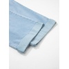 image:imageSidefeel Womens Wide Leg Jeans High Waisted Stretchy Cropped Ankle Capri Rolled Hem Denim PantsSky Blue