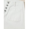 image:imageSidefeel Womens Wide Leg Jeans High Waisted Stretchy Straight Leg Jeans Buttoned Loose Denim Pants with Pocket White Size 6 Short