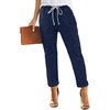 image:imageSidefeel Womens High Waist Jeans Classic Tapered Joggers JeansBlue