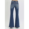 image:imageSidefeel Flare Jeans for Women High Waisted Stretchy Bell Bottoms Wide Leg Side Seam Denim PantsBlue