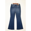 image:imageSidefeel Flare Jeans for Women High Waisted Stretchy Bell Bottoms Wide Leg Side Seam Denim PantsDark Blue