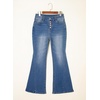 image:imageSidefeel Flare Jeans for Women High Waisted Stretchy Bell Bottoms Wide Leg Side Seam Denim PantsLight Blue