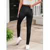 image:imageSidefeel Jeggings for Women High Waisted Tummy Control Skinny Jeans Stretchy Butt Lifting Knit Denim PantsBlack