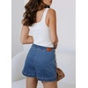 image:imageSidefeel Skorts Skirts for Women Denim Mini Skirt Casual Summer High Waisted Jean Shorts StretchyLight Blue