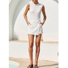 image:imageSidefeel Skorts Skirts for Women Denim Mini Skirt Casual Summer High Waisted Jean Shorts StretchyWhite