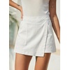 image:imageSidefeel Skorts Skirts for Women Denim Mini Skirt Casual Summer High Waisted Jean Shorts StretchyWhite