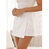 image:imageSidefeel Skorts Skirts for Women Denim Mini Skirt Casual Summer High Waisted Jean Shorts StretchyWhite