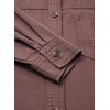 image:imageSidefeel Women Denim Shirts Oversized Long Sleeve Button Down Blouse V Neck Casual Top ShacketsBrown