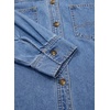 image:imageSidefeel Women Denim Shirts Oversized Long Sleeve Button Down Blouse V Neck Casual Top ShacketsLight Blue