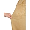 image:imageSidefeel Womens Baggy Wide Leg Jeans Elastic Waist Drawstring Front Seam Ankle High Waisted Barrel JeansKhaki