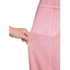 image:imageSidefeel Womens Baggy Wide Leg Jeans Elastic Waist Drawstring Front Seam Ankle High Waisted Barrel JeansPink