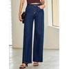 image:imageSidefeel Womens Baggy Wide Leg Jeans High Waisted Straight Leg Spring Outfits Denim PantsDark Blue