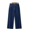image:imageSidefeel Womens Baggy Wide Leg Jeans High Waisted Straight Leg Spring Outfits Denim PantsDark Blue