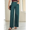 image:imageSidefeel Womens Baggy Wide Leg Jeans High Waisted Straight Leg Spring Outfits Denim PantsDark Green