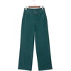 image:imageSidefeel Womens Baggy Wide Leg Jeans High Waisted Straight Leg Spring Outfits Denim PantsDark Green
