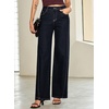 image:imageSidefeel Womens Baggy Wide Leg Jeans High Waisted Straight Leg Spring Outfits Denim PantsNavy Blue