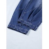 image:imageSidefeel Womens Barrel Jeans High Waisted Elastic Stretchy Baggy Wide Leg Jeans Trendy Patchwork Loose Ankle Denim PantsBlue