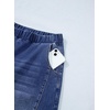 image:imageSidefeel Womens Barrel Jeans High Waisted Elastic Stretchy Baggy Wide Leg Jeans Trendy Patchwork Loose Ankle Denim PantsBlue