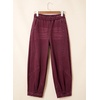 image:imageSidefeel Womens Barrel Jeans High Waisted Elastic Stretchy Baggy Wide Leg Jeans Trendy Patchwork Loose Ankle Denim PantsBurgundy