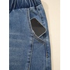 image:imageSidefeel Womens Barrel Jeans High Waisted Elastic Stretchy Baggy Wide Leg Jeans Trendy Patchwork Loose Ankle Denim PantsStone Blue