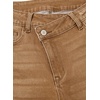 image:imageSidefeel Womens Bell Bottom Flare Jeans High Waisted Stretchy Ripped Distressed Raw Hem Denim Pants with PocketsBrown