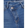 image:imageSidefeel Womens Bell Bottom Flare Jeans High Waisted Stretchy Ripped Distressed Raw Hem Denim Pants with PocketsDark Blue