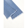 image:imageSidefeel Womens Bell Bottom Flare Jeans High Waisted Stretchy Ripped Distressed Raw Hem Denim Pants with PocketsIceland Blue