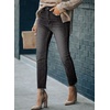 image:imageSidefeel Womens Boyfriend Jeans Stretchy Ripped Distressed Zimbaplatinum Denim PantsC Black