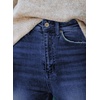 image:imageSidefeel Womens Boyfriend Jeans Stretchy Ripped Distressed Zimbaplatinum Denim PantsC Dark Blue