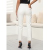 image:imageSidefeel Womens Boyfriend Jeans Stretchy Ripped Distressed Zimbaplatinum Denim PantsWhite