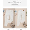 image:imageSidefeel Womens Boyfriend Jeans Stretchy Ripped Distressed Zimbaplatinum Denim PantsWhite
