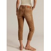 image:imageSidefeel Womens Capri Jeans Mid Rise Skinny Stretchy Front Seam Capri Leggings Denim PantsBrown
