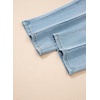 image:imageSidefeel Womens Capri Jeans Mid Rise Skinny Stretchy Front Seam Capri Leggings Denim PantsSky Blue