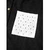 image:imageSidefeel Womens Denim Shirt Button Down Long Sleeve Jean Shirt Shackt with Lace Pocket Denim TopBlack