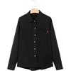 image:imageSidefeel Womens Denim Shirts Button Down Jean Shacket Spring Outfit 2025 Long Sleeve Chambray Blouse TopBlack